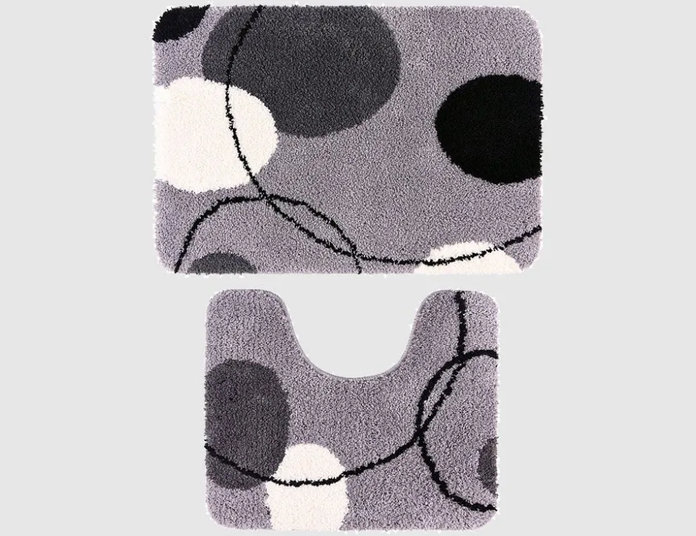 Badgarnitur Bubbles II grau