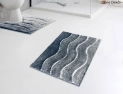 Badgarnitur Welle Blau für Hänge-WC
