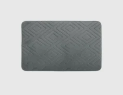 Badmatte Raute Grau