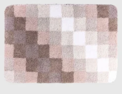Badteppich Felder beige