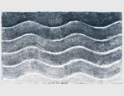 Badteppich Welle Blau
