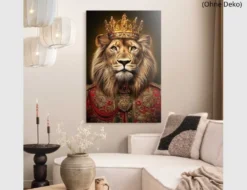 Bild Crowned Lion 60x90cm