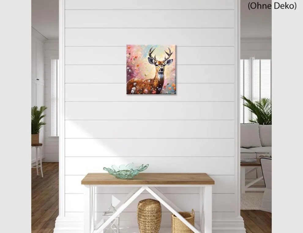 Bild farbenfroher Hirsch
