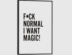 Bild Slim Frame Black I Want Magic 20x30cm