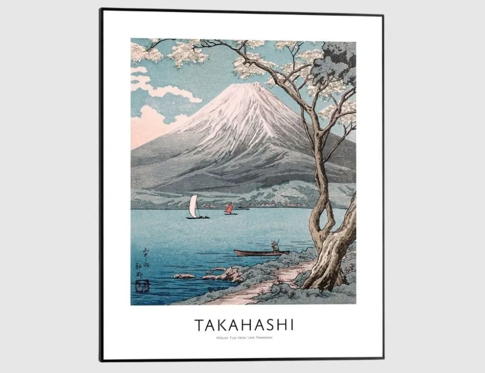 Bild Slim Frame Black Mount Fuji Takahashi 40x50cm