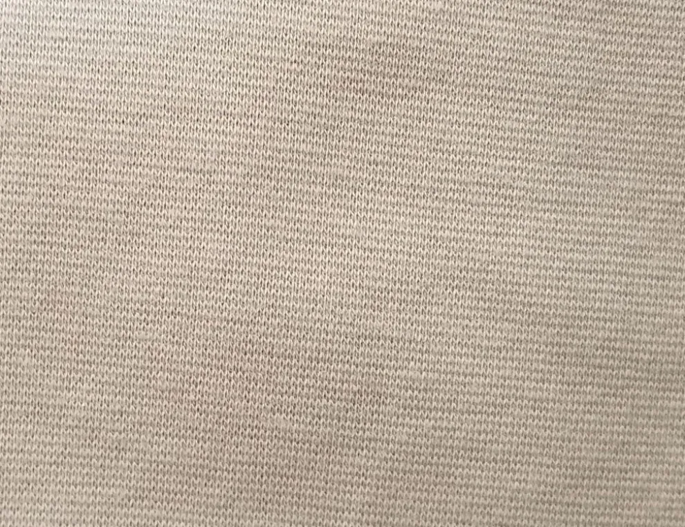 Bündchenstoff Uni Beige