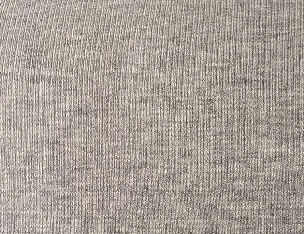 Bündchenstoff Uni Grau I