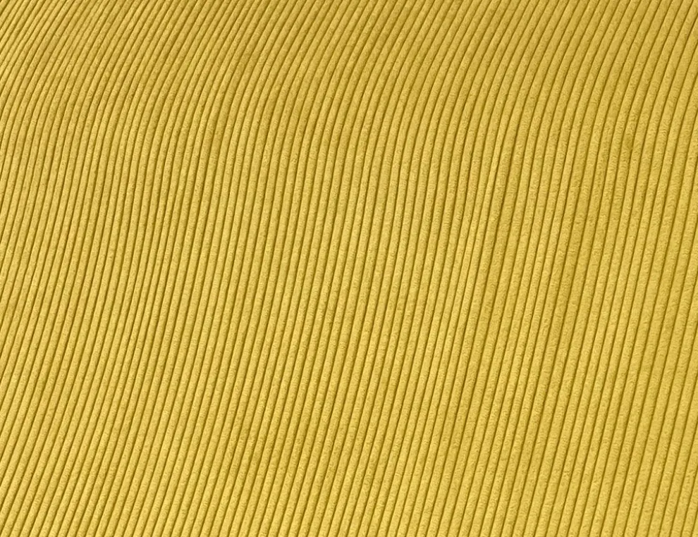 Cordstoff Uni Senfgelb