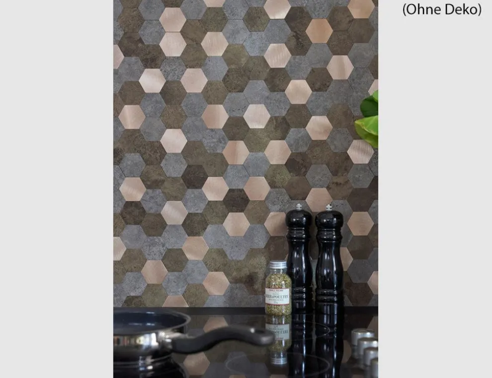 d-c-fix Wandfliese Metal & Stone Hexagon
