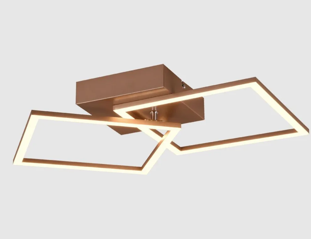 Deckenleuchte LED Metall Braun