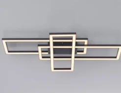Deckenleuchte LED Schwarz 65 cm