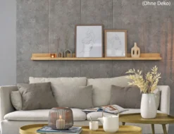 Dekoplatte Betonoptik Grau 50x100cm