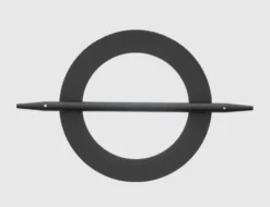 Deko Spange Kreis Schwarz
