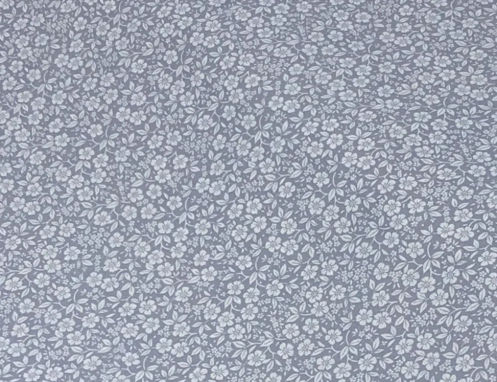 Dekostoff Blümchen Hellblau