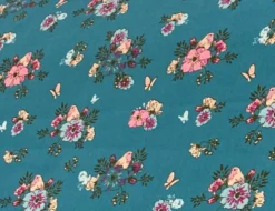 Dekostoff Butterfly petrol