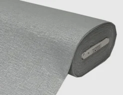 Dekostoff Jacquard Crisscross silber