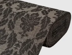 Dekostoff Jacquard Ornament Braun