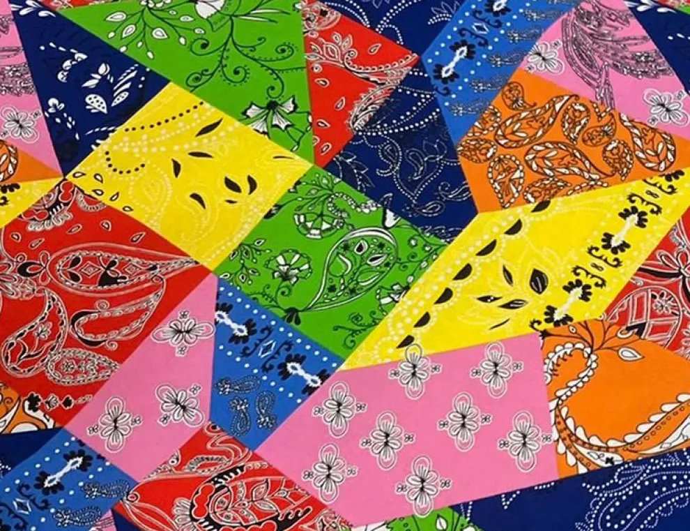 Dekostoff Patchwork Bunt