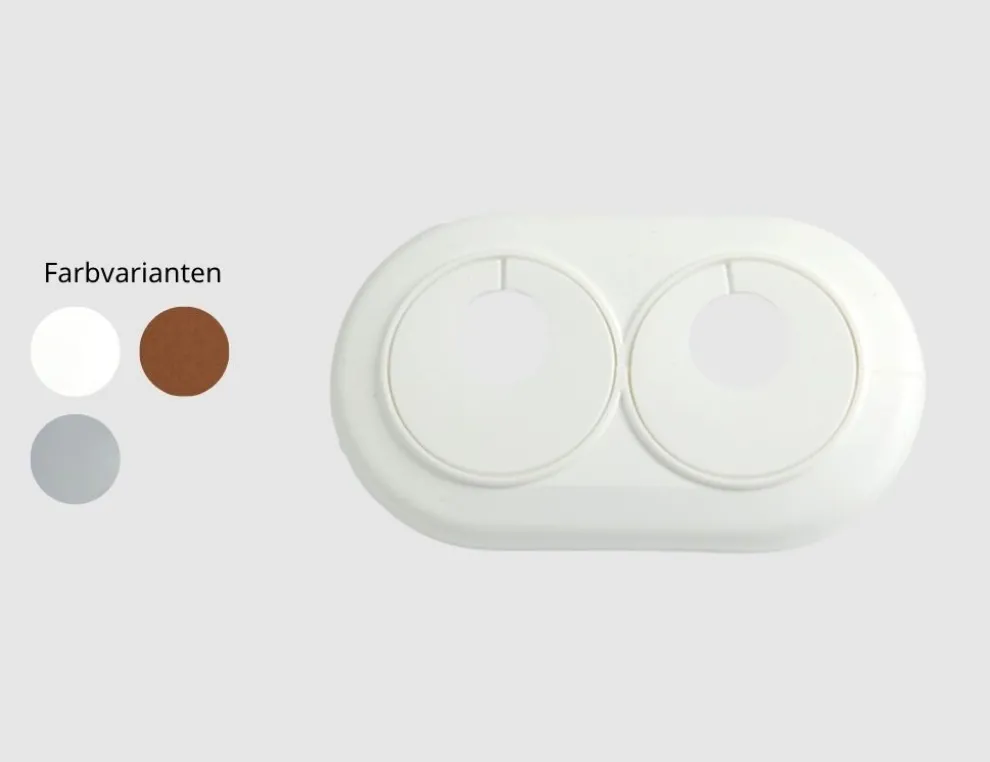 Doppelheizkörperrosette 18mm
