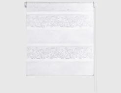 Doppelrollo Mini Orient Weiß 85x150cm