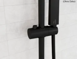 Duschsäule Easy Energy Schwarz Matt