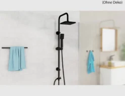 Duschsäule Easy Energy Schwarz Matt