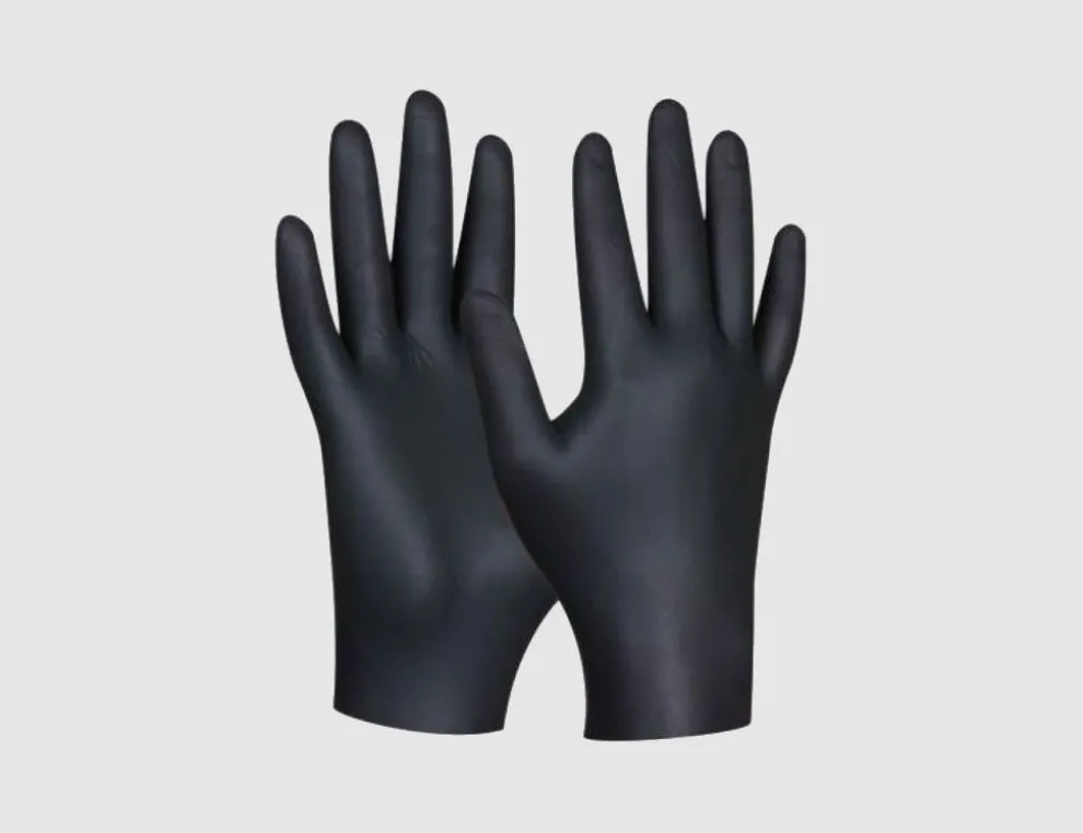 Einweghandschuhe Nitril XL Schwarz