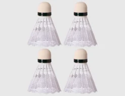 Federbälle Weiß 4 Stück Nylon