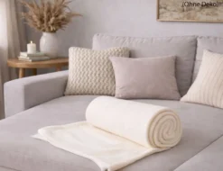 Fleecedecke Creme 130x160cm