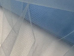 Gittertüll Blau
