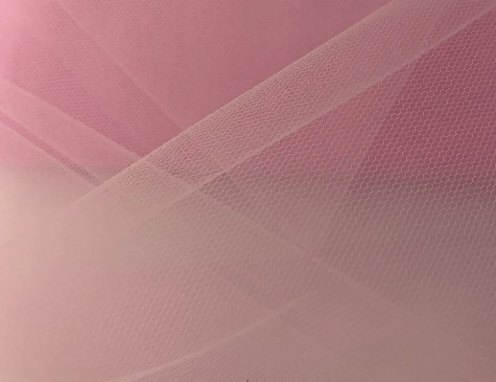 Gittertüll Rosa