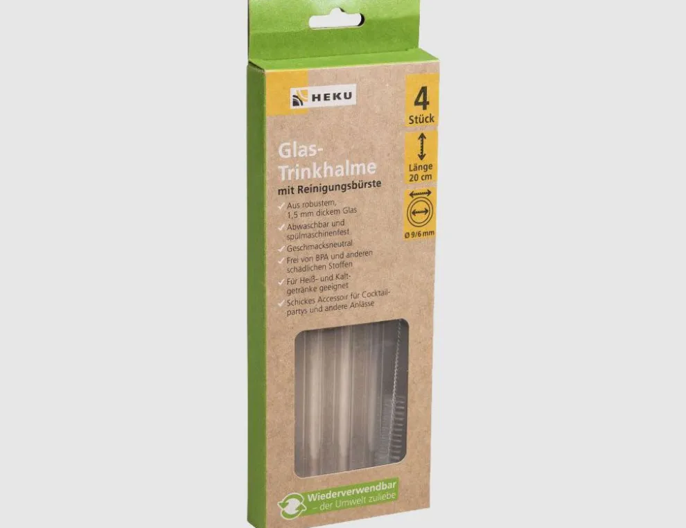 Glas Trinkhalm