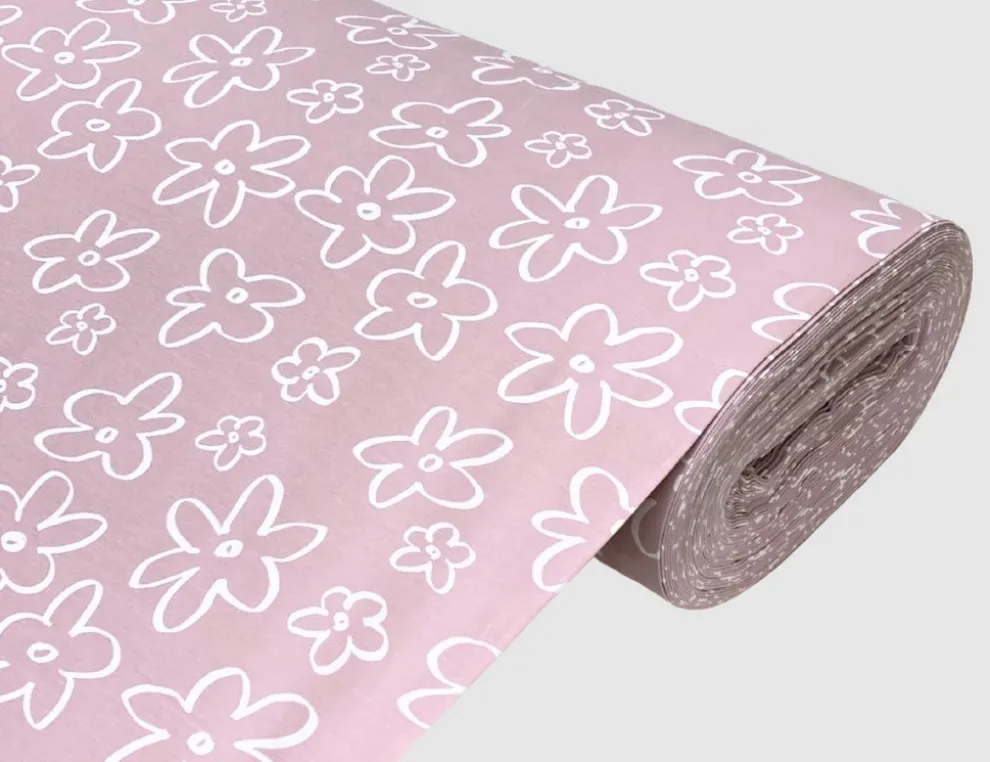 Jerseystoff Margerite Rosa
