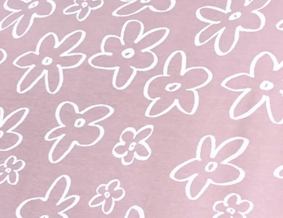 Jerseystoff Margerite Rosa