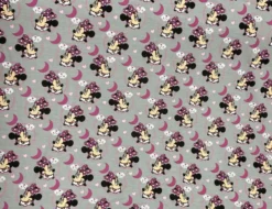 Jerseystoff Minnie Maus Grau