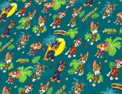 Jerseystoff Paw Patrol Dschungel Bunt