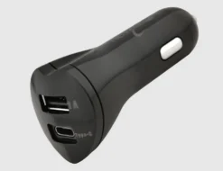 Kfz-USB Ladegerät 2-fach Schwarz