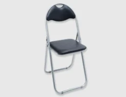 Klappstuhl schwarz-silber