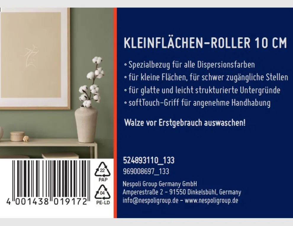 Kleinflächen-Roller 10cm