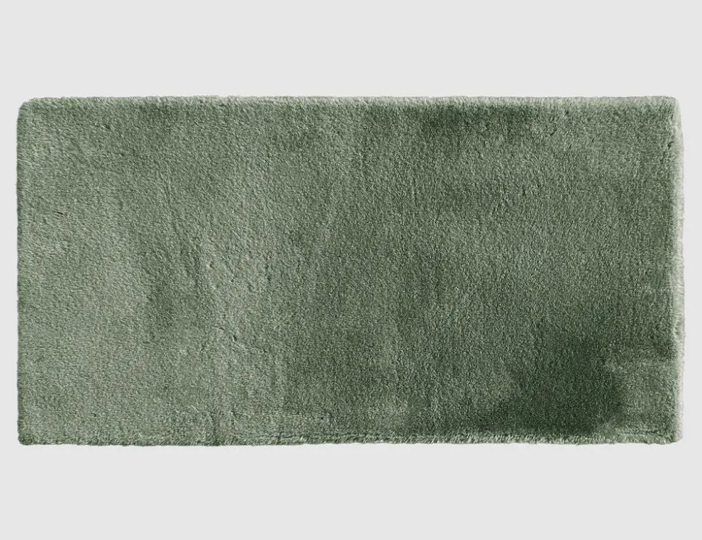 Kunstfellteppich Mia Dunkelgrün