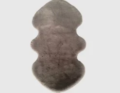 Kunstfellteppich Mia Grau 55x95cm