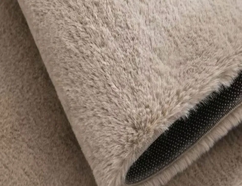 Kunstfellteppich Softy Beige