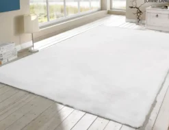 Kunstfellteppich Softy Weiß