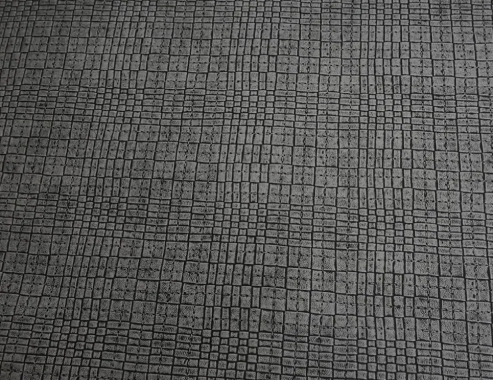 Kunstleder Serpiente silber