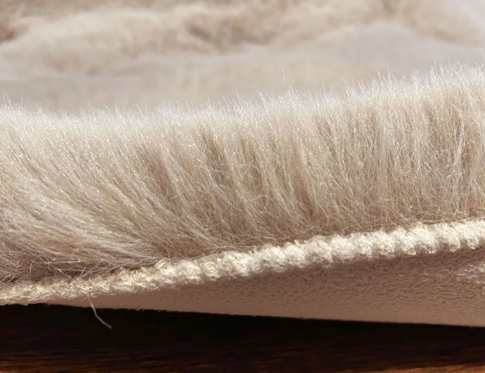 Kunstschaffell Beige 55x160cm