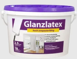 Latexfarbe Weiß hochglanz