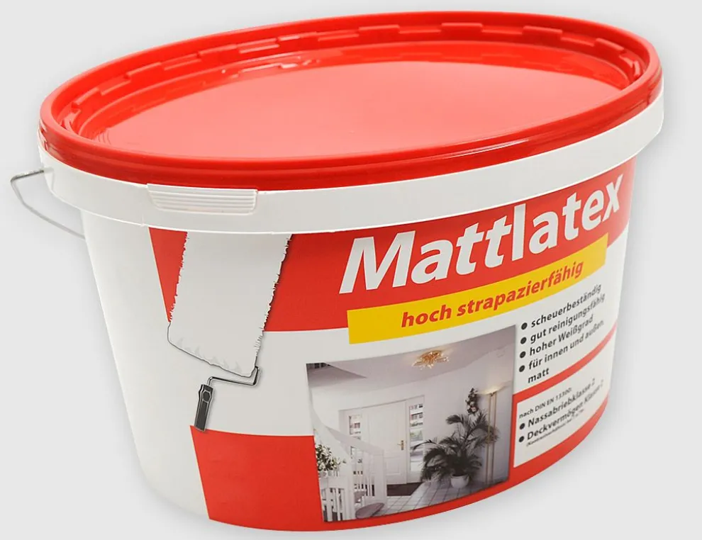 Latexfarbe Weiß matt 10l