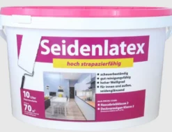 Latexfarbe Weiß seidenglanz