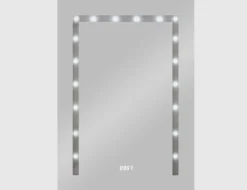 LED Badspiegel Time Light