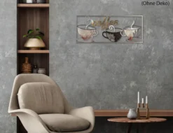 Metallbild Coffee 25x61cm